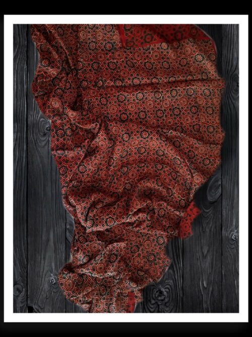 Ajrak Dupatta Original Pure Modal Silk