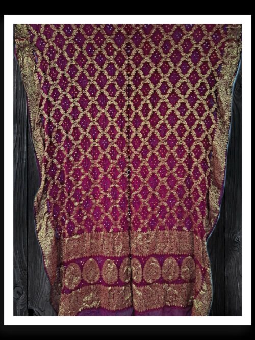 Rani Banarasi Bandhani Dupatta Georgette