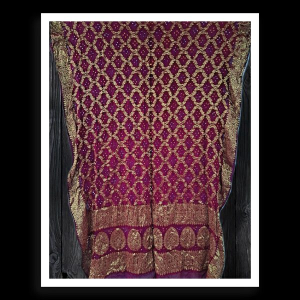 Rani Banarasi Bandhani Dupatta Georgette