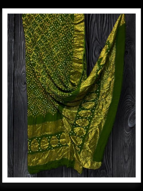 Mehendi Banarasi Bandhani Dupatta Georgette