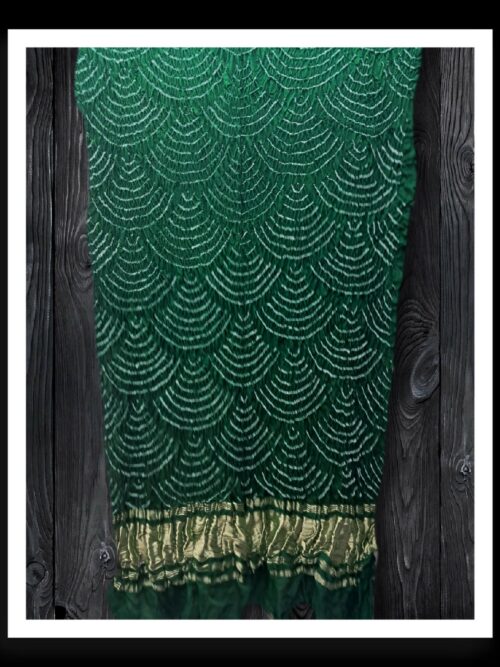 Green Bandhej Dupatta Wifi Designer Pure Gaji Silk Khatri