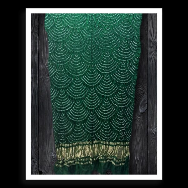 Green Bandhej Dupatta Wifi Designer Pure Gaji Silk Khatri