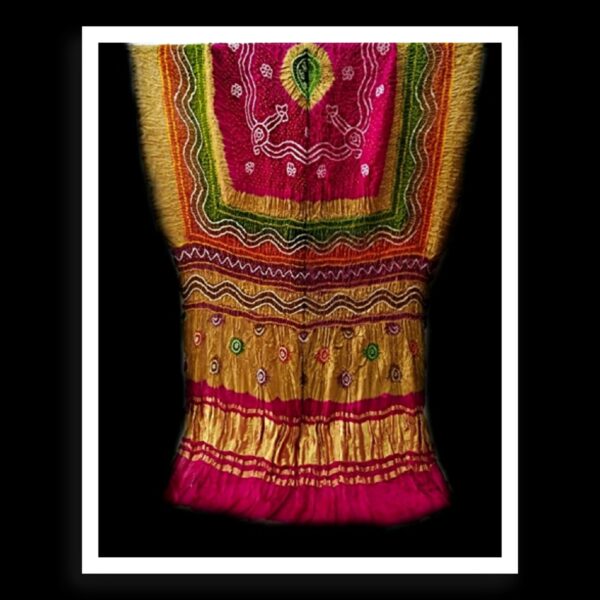 Multi Color Dupatta Bandhej Pure GajiSilk 01