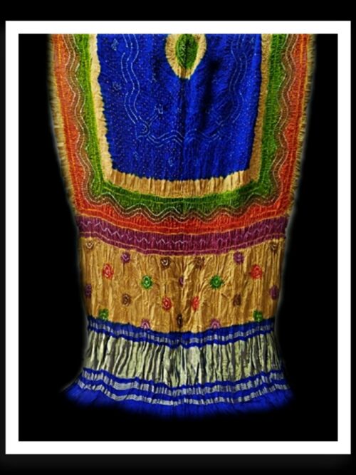 Multi Color Dupatta Bandhej Pure GajiSilk 20