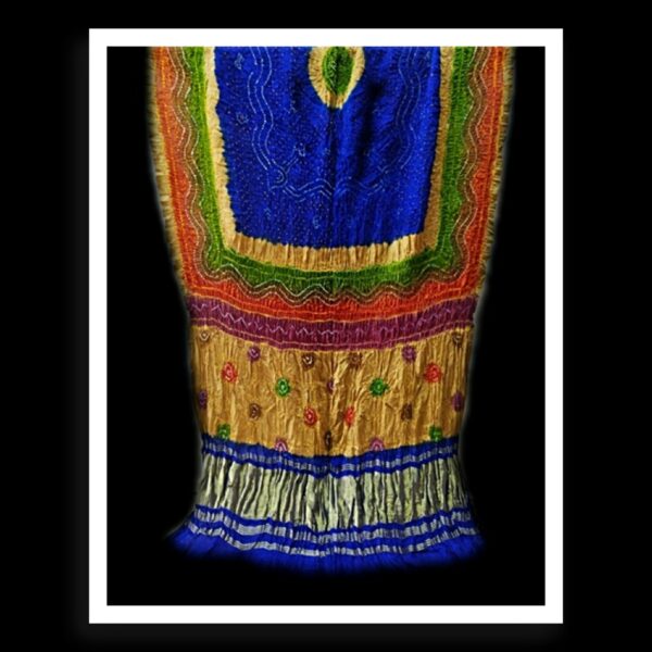 Multi Color Dupatta Bandhej Pure GajiSilk 20