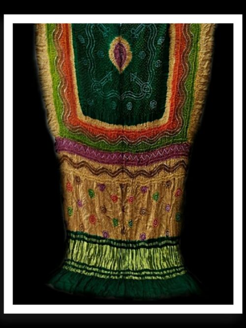 Multi Color Dupatta Bandhej Pure GajiSilk 19