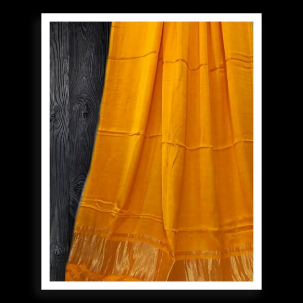 Mustered Plain Dupatta Pure GajiSilk