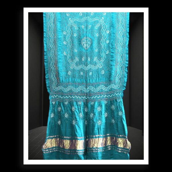 Sky Bandhani Chandrakhani Dupatta Pure GajiSilk