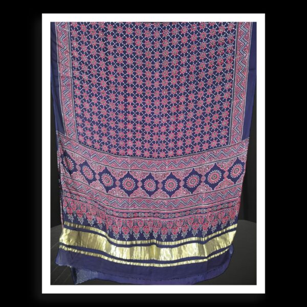 Original Ajrak Dupatta Pure Modal Silk