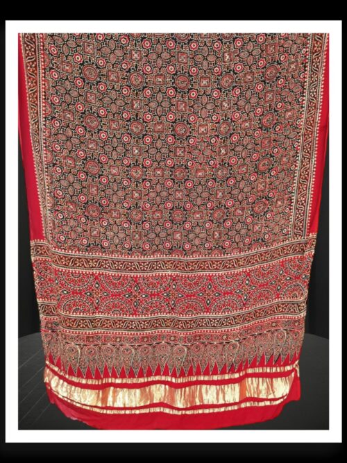 Original Ajrak Dupatta Pure Modal Silk