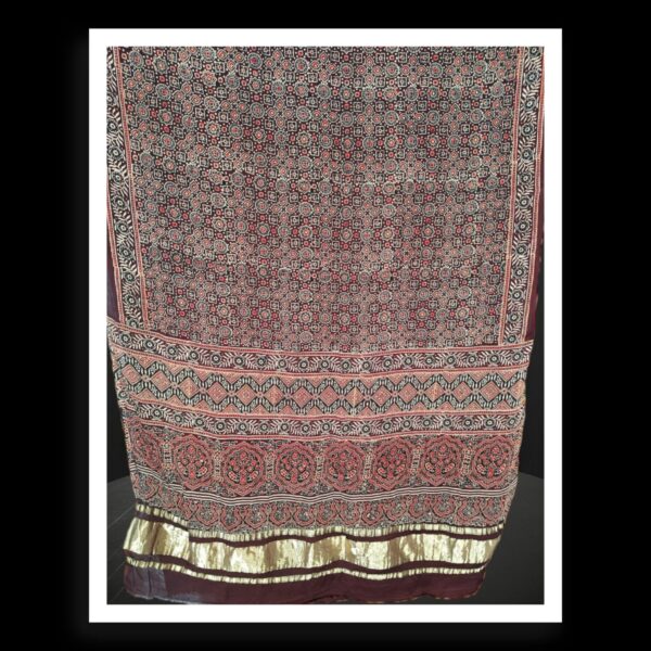 Original Ajrak Dupatta Pure Modal Silk