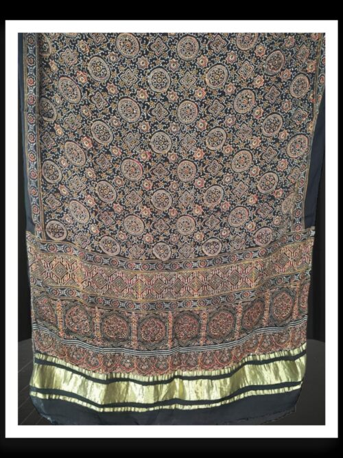 Original Ajrak Dupatta Pure Modal Silk