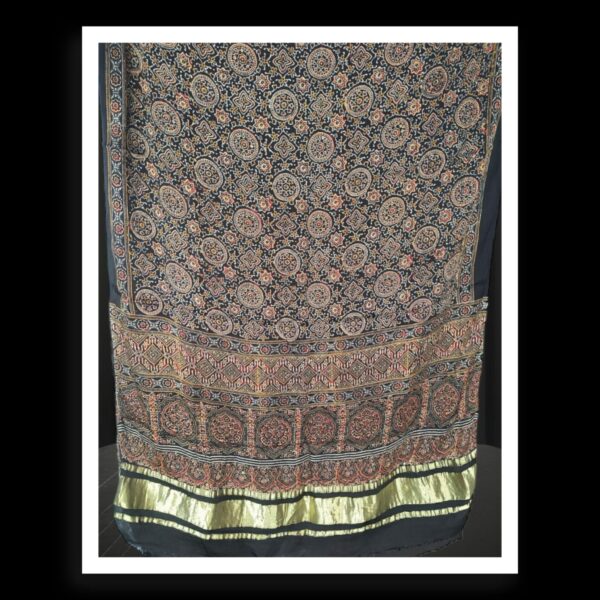 Original Ajrak Dupatta Pure Modal Silk