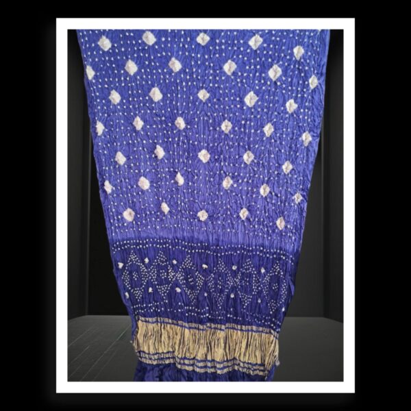 Blue Bandhani Dupatta Pure Modal Silk