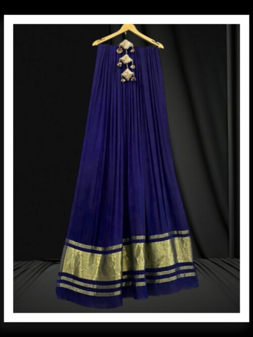 Blue Plain Dupatta Pure ModalSilk