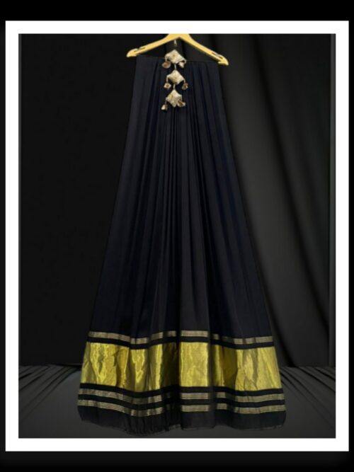 Black Plain Dupatta Pure ModalSilk