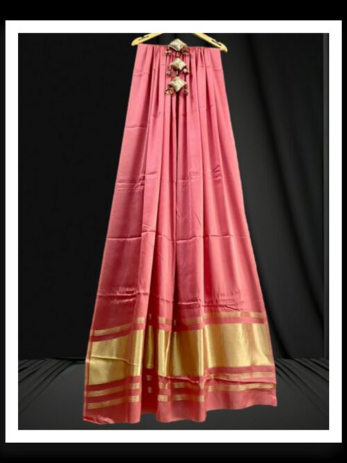 Peach Plain Dupatta Pure ModalSilk
