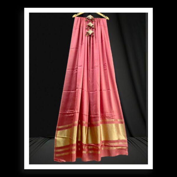 Peach Plain Dupatta Pure ModalSilk