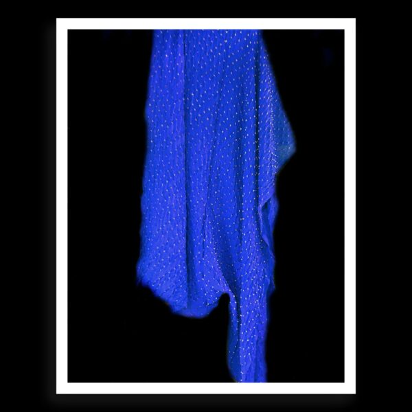 Blue Bandhani Dupatta Rai Dana Pure Modal Silk