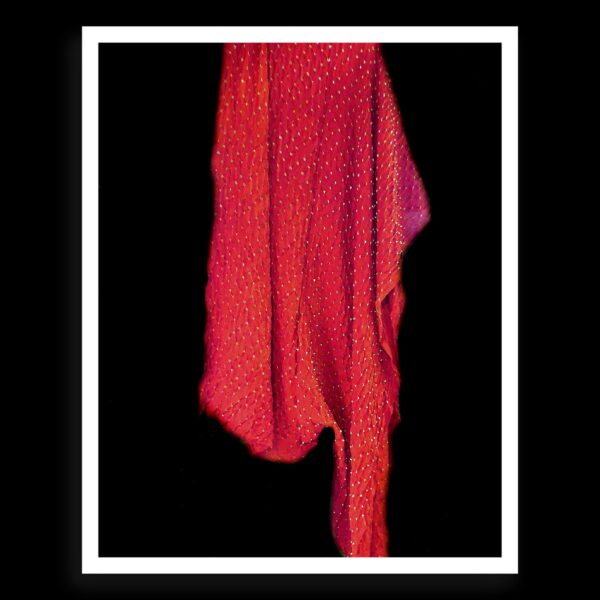 Red Bandhani Dupatta Rai Dana Pure Modal Silk