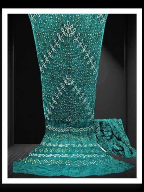 Rama Original Ambadal Bandhani Saree Pure ModalSilk