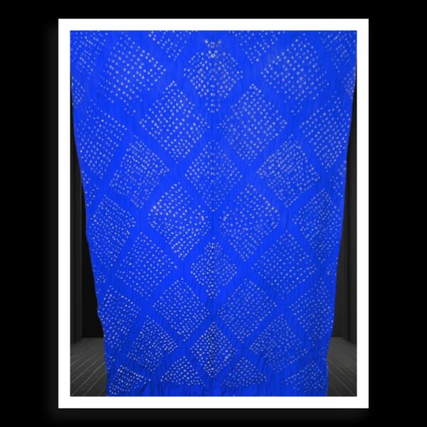 Blue Hand Made Bandhani Dupatta Pure GajiSilk