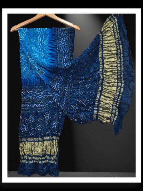 Sky T Blue Designer Bandhani Dupatta Pure Modalsilk