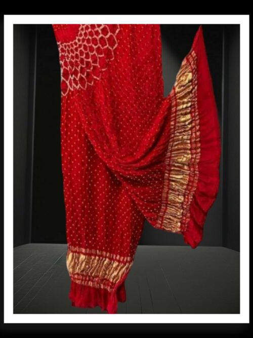 Red Designer Bandhani Dupatta Pure ModalSilk