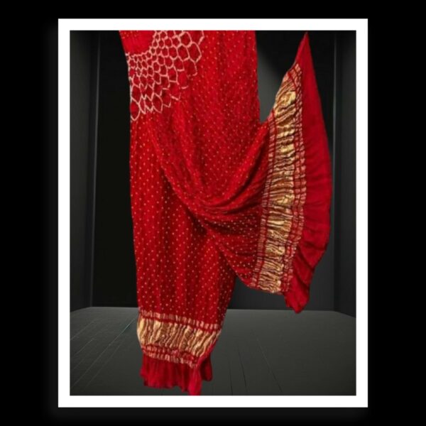 Red Designer Bandhani Dupatta Pure ModalSilk