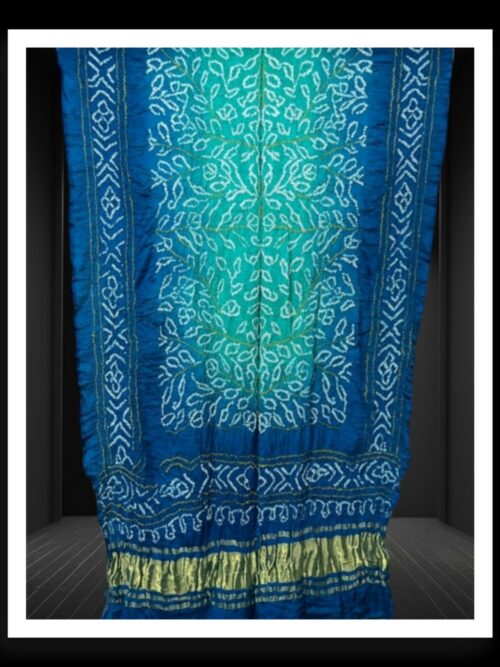 Morpich Rama Ambadal Bandhani Dupatta Pure GajiSilk