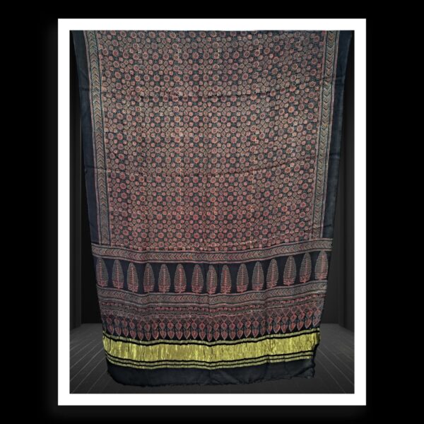 Natural Hand Block Ajrak Dupatta Pure ModalSilk