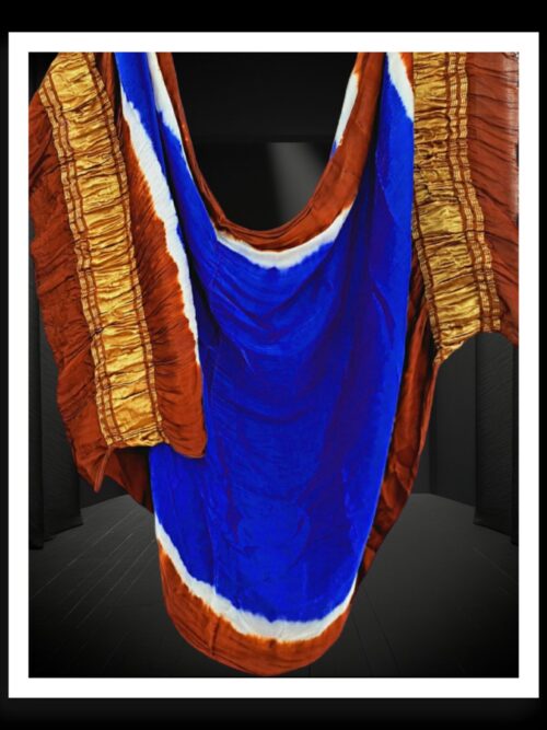 Blue Plain Lagdi Patto Dupatta Pure ModalSilk