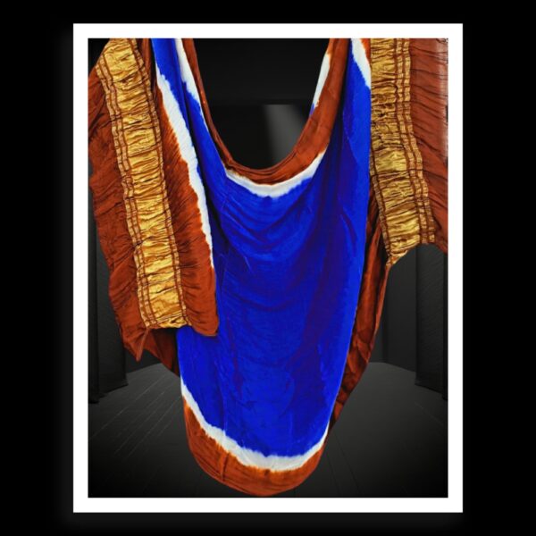 Blue Plain Lagdi Patto Dupatta Pure ModalSilk