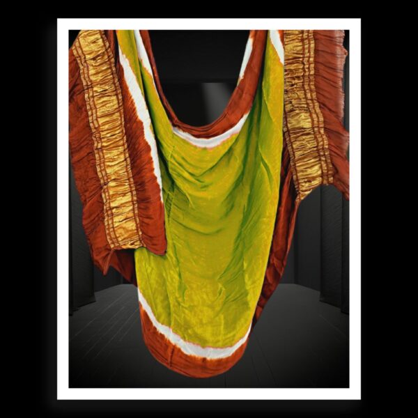 Mustard Plain Lagdi Patto Dupatta Pure ModalSilk