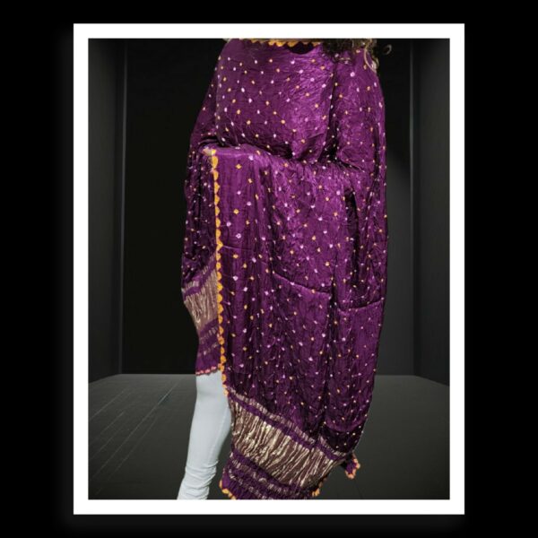 Magenta Original Bandhani Dupatta Pure ModalSilk