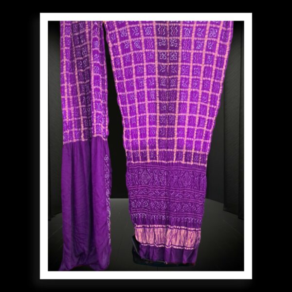 Jambli Magenta Gharchola Bandhani Saree Pure GajiSilk