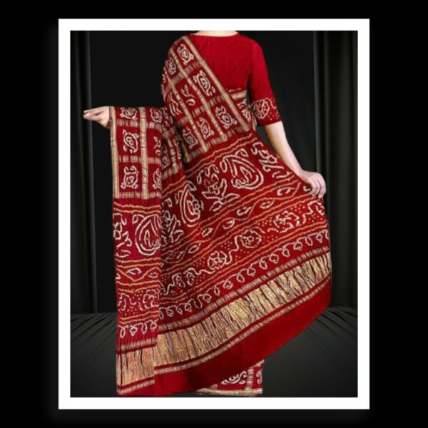 Red Traditional Wedding Gharchola Saree Pure GajiSilk