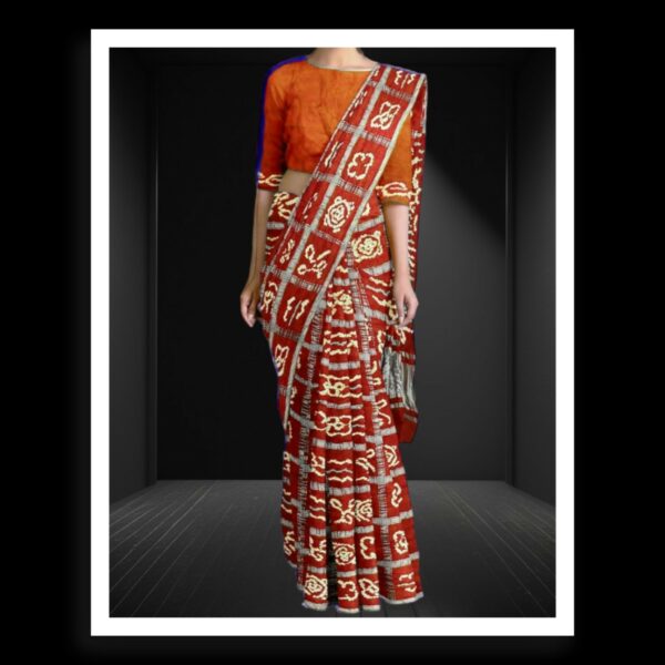 Orange Bandhej Gharchola Saree Pure GajiSilk