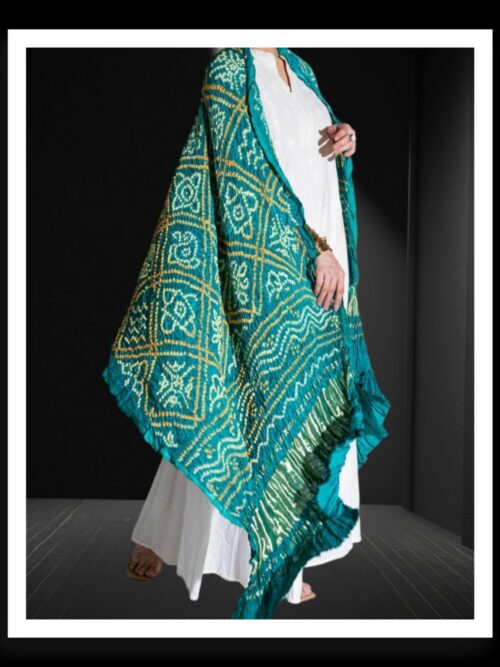 Rama Bavan Barg Bandhej Dupatta Pure GajiSilk