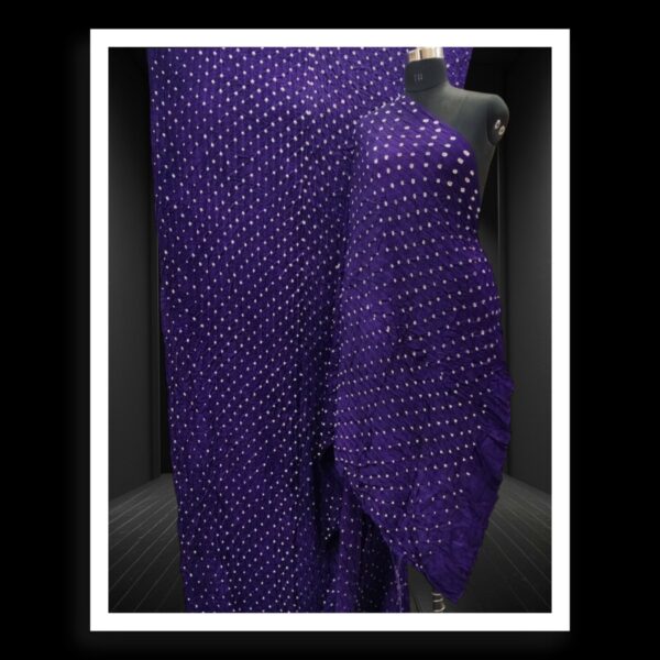 Purple Pure ModalSilk Bandhani Saree