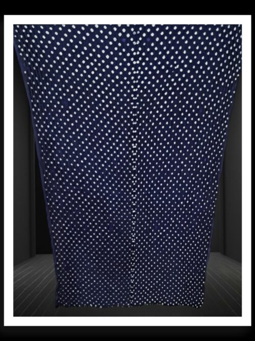 Blue Bandhej Bandhani Dupatta Cotton Silk