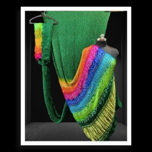 Gaji Silk Bandhani Multi Colour Saree