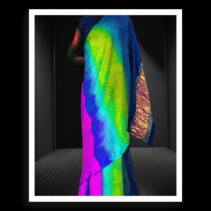 Blue Parrot Sky Bandhani Saree Pure Gaji Silk