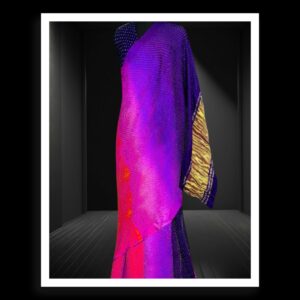 Magenta Purple Red Bandhani Saree Pure Gaji Silk