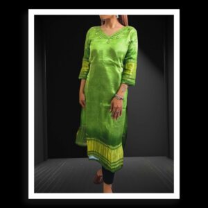 Parrot Pure Modal Silk Designer Kurti