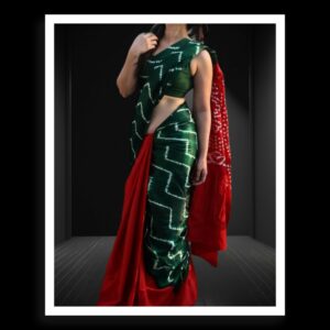 Designer Shibori Bandhani Saree Pure Modal Silk