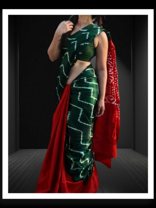 Designer Shibori Bandhani Saree Pure Modal Silk
