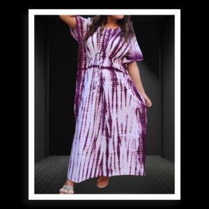Designer Shibori Kaftan Pure Modal Silk Jambli