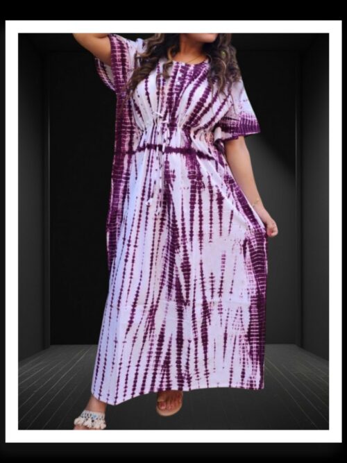Designer Shibori Kaftan Pure Modal Silk Jambli