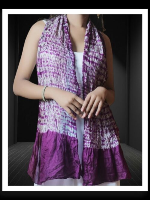 Jambli Designer Shibori Stole Pure Cotton